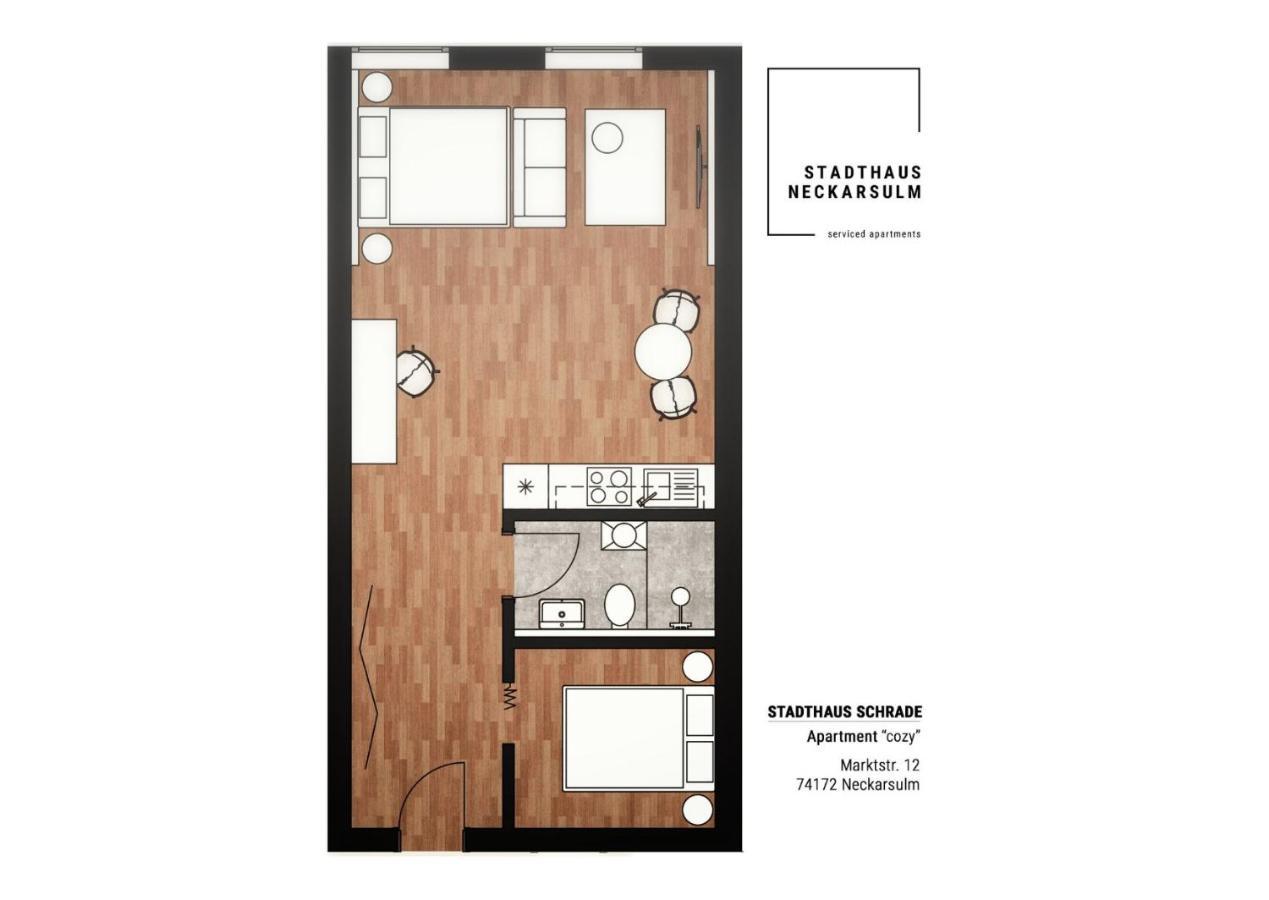 Stadthaus Neckarsulm Serviced Apartments - Stadthaus Schrade Экстерьер фото
